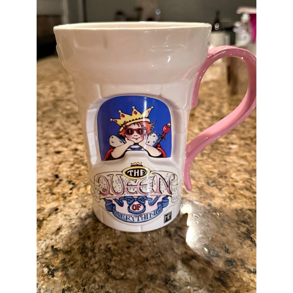 Vintage 2000 Mary Engelbreit “Queen of Everything” Ceramic Mug
